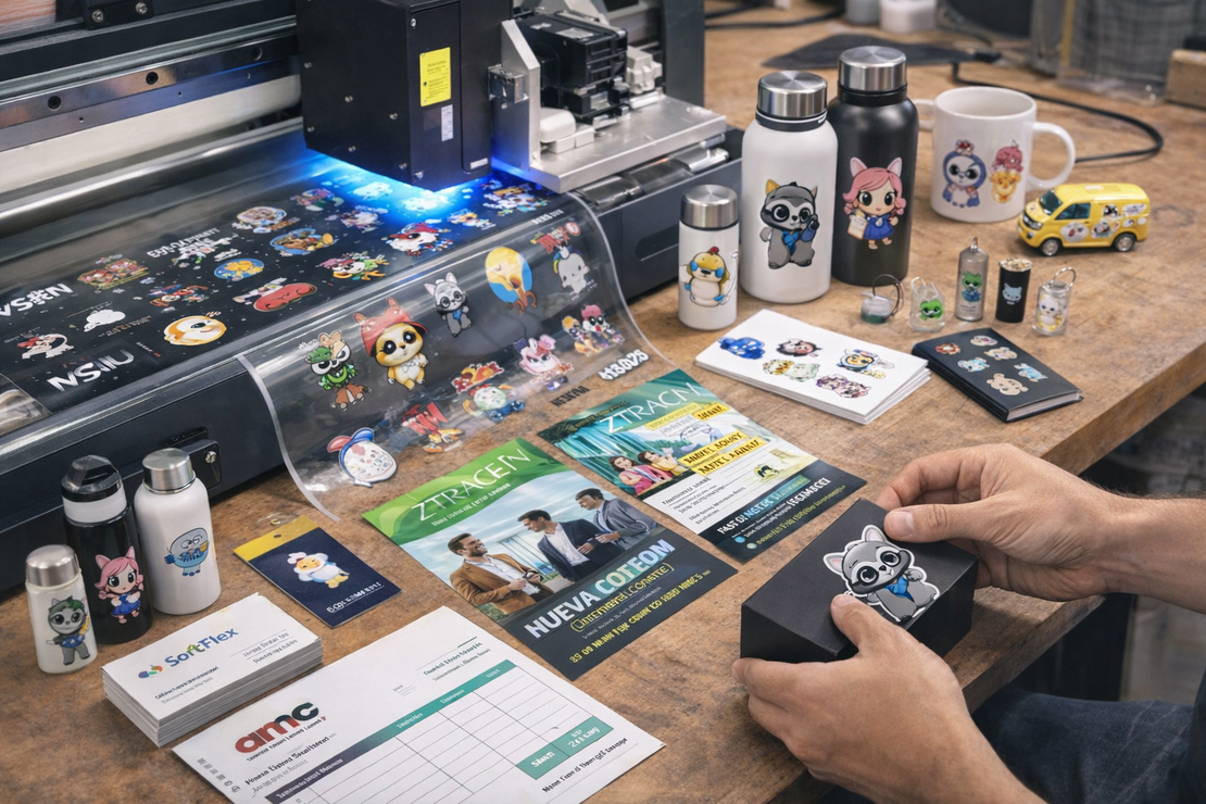 Stickers y empaques personalizados para una marca