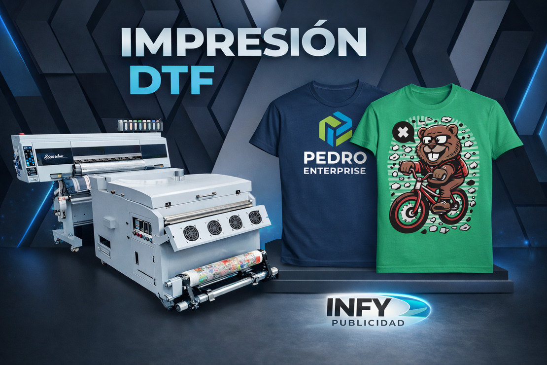 Camiseta corporativa con impresión DTF a todo color